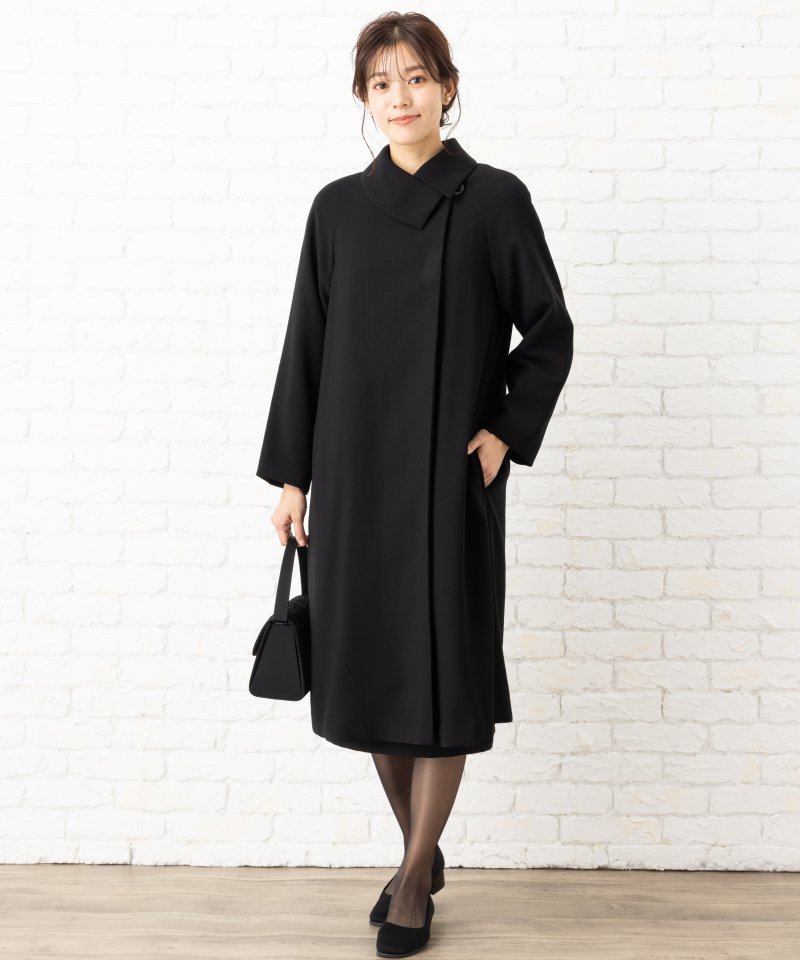 Select Shop クロスカラーフォーマルロングコート/L(11号)｜喪服・礼服のレンタルはCariru BLACK FORMAL