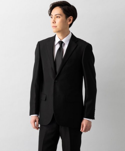 Select Shop  【紳士用・通年喪服3点セット】2Bシングルスーツ&ネクタイセット/A6