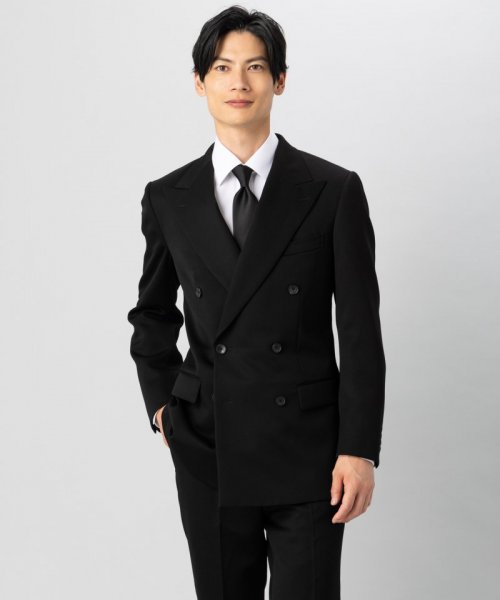 870 新品 少訳◇ カシヤマ ビジネス スーツ メンズ ブラック AB5-