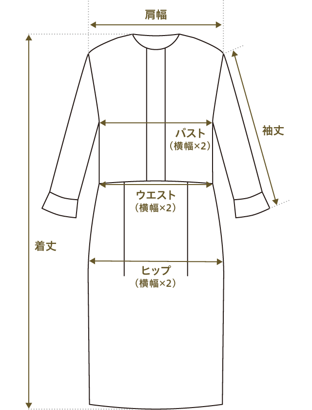 レンタル商品の実寸サイズについて 喪服 礼服のレンタルはcariru Black Formal